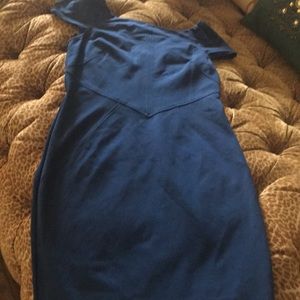 Royal blue stretch dress by Diane Von Fursentberg